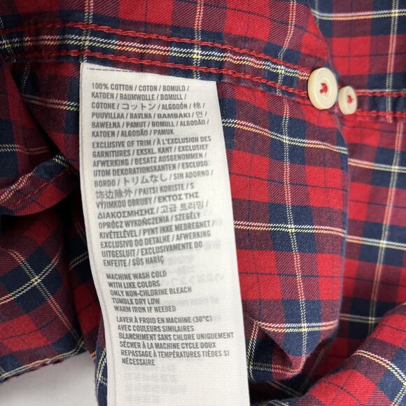 Vintage Y2K Abercrombie & Fitch Button Down Shirt Size XL Muscle Fit Red Plaid - Picture 5 of 7